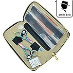 Smith Chu 5.5 Inch Professional Rainbow Salon Hair Shears Kit Cutting & Thinning Scissors Hairdressing Barber Set with Comb/Case