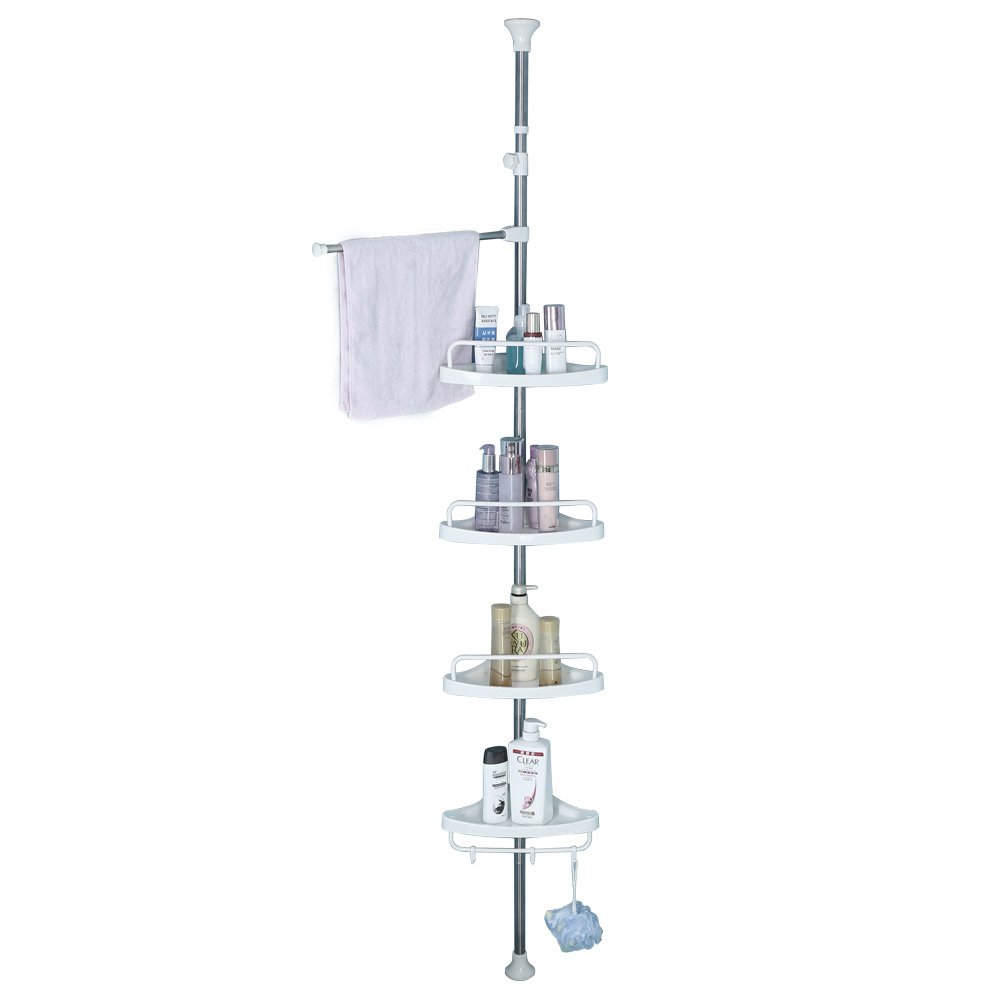 JoYo Constant Tension Corner Shower Caddy, Adjustable Tension Pole
