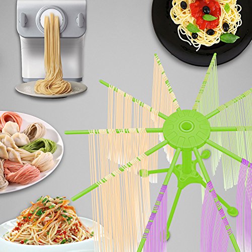Pasta Drying Rack with 10 Bar Handles Collapsible Household Noodle Dryer Rack Hanger