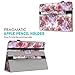 MoKo Pencil Case Holder for Apple Pencil - PU Leather Elastic Pencil Pocket Sleeve Detachable Pouch Cover for Apple Pencil, Fit iPad Pro 9.7 Inch Cases and iPad Pro 10.5 Inch Cases, Floral PURPLE