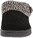 Clarks Womens Slipper Suede Leather Knitted Collar Clog Slippers - Plush Faux Fur Lining