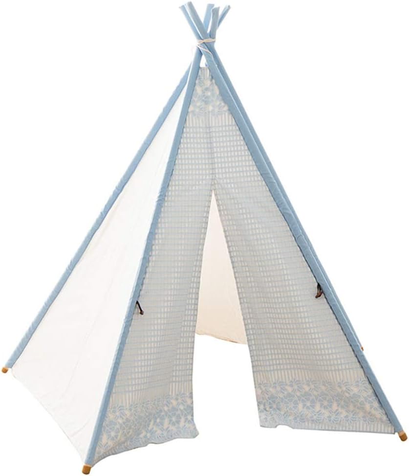 Play Tents Reading Corner Toy Room Large Space Foldable Children's Tent Kindergarten Indoor Outdoor Toy Blue 110cm Game House (Color : Blue, Size : 110 * 110 * 160cm)