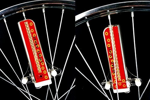 Diswoe Bike Rim Lights, Ultra Bright LED Bicycle Waterproof Wheel Light 32LED/32Patterns Bicycle Rim Light, String Colorful Bicycle Tire Accessories (multicolor)