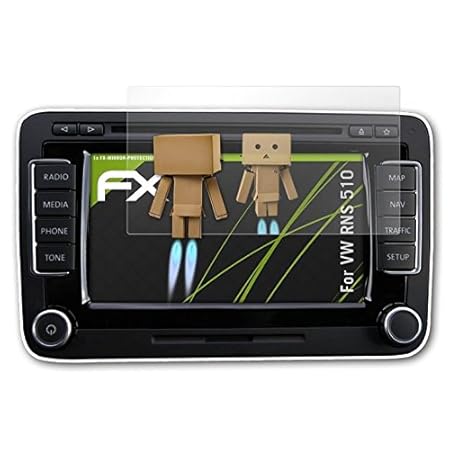 atFoliX Displayfolie für VW RNS 510 Spiegelfolie, Spiegeleffekt FX Schutzfolie