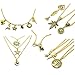100g (about 86pcs) Craft Supplies Mixed Antique Gold Charms Pendants For Jewelry Findings Making Accessory For DIY Bracelet Necklace (M249)