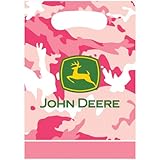 John Deer Pink Loot Bags (8ct)