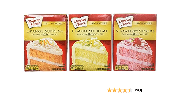 Duncan Hines Duncan Hines Signature Cake Mix Bundle Strawberry Supreme Orange Supreme Lemon Supreme Lot De 3 Boites Amazon Ca Epicerie Et Cuisine Gastronomique