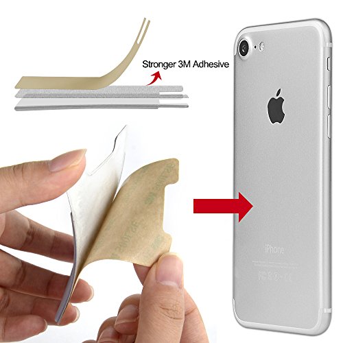 Phone Card Holder, COCASES Stick On Wallet Stretchy Lycra Strong 3M Adhesive Ultra Slim Credit Card Holder Pouch for Phone (Black and Black) - Thumbnail 5