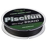 Piscifun Braided Fishing Line 4 Strands PE Line 150yards Black 15LB