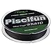 Piscifun Braided Fishing Line 4 Strands PE Line 150yards Black 15LB