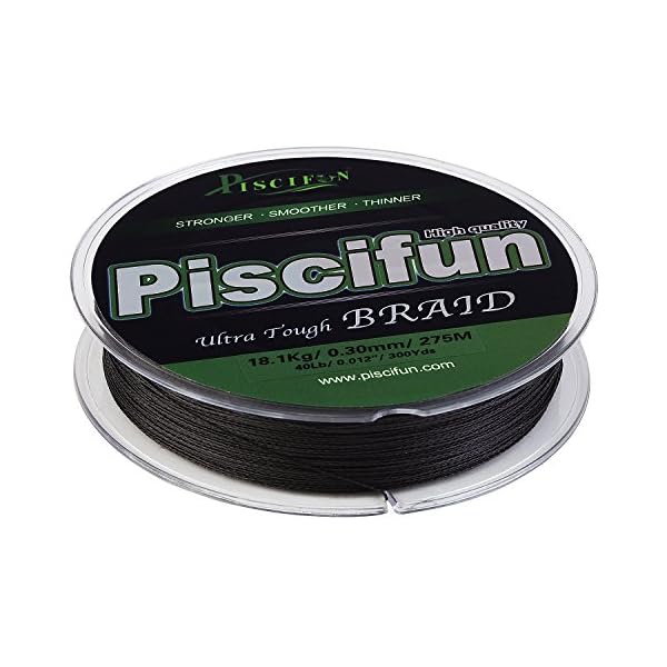 Piscifun-Braided-Fishing-Line-Black-PE-Line-150yards-300yards-547yards