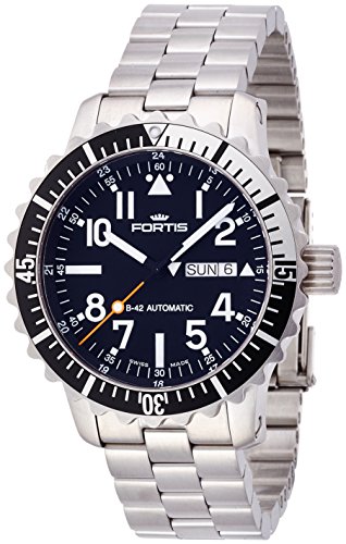Fortis marinemaster automatic black dial stainless stee…