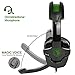 New Xbox one PS4 Gaming Headset with Mic Volume Control, SADES SA930 Stereo Headphone Compatible Mac PC Laptop Tablet Smartphone by AFUNTA-Black/Greenthumb 4