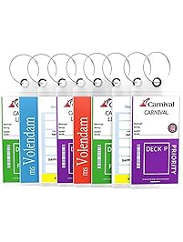 Cruise Tags Luggage Etag Holders Zip Seal & Steel Loops Thick PVC