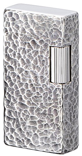 Sarome Flint Cigarette Lighter SD1-57 Antique Silver / 4-Side Hummer Tone