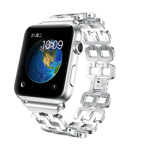 GELISHI Apple Watch Band, Stainless Steel Metal Apple Watch Strap Bracelet Replacement iWatch Strap for Apple Watch Series 3 / 2 / 1