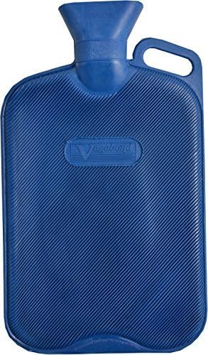 Vagabond Bags 2.7 Litre Ribbed Blue Hot Water Bottle by Vagabond Bags