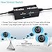 Upgraded Indoor Amplified HD Antenna Up to 200+ Miles Range Support 4K 1080P & All TV's Digital Antenna with Signal Booster,17ft Coax Cable/USB Power Adapter