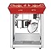 Great Northern Popcorn Red 6 oz. Ounce Foundation Vintage Style Popcorn Machine and Cart