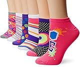 TeeHee Women's Fashion No Show Socks 6 Pack or 12-Pack, Fun Socks