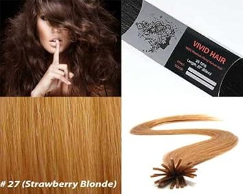 Amazon Com Vivid Hair 25 Strands Straight Keratin I Stick Tip