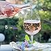 Unique Jumbo Giant Wine Glass - Big Extra Large Size 750 ml Party Drink Dispenser Cool Fancy Bar Drinking Glasses Elegant Beverage Goblet for Occasions -Holds Full Bottle of Wine by Perfect Life Ideas