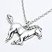 Godyce Gifts for Him & Her, Horse Pendant Necklace Stainless Steel Necklace Birthday Gift for Women Teens Boys Men Horse Lovers (classic)