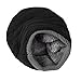 Spikerking Men's Soft Lined Thick Knit Skull Cap Warm Winter Slouchy Beanies Hat (One size, Black 1)