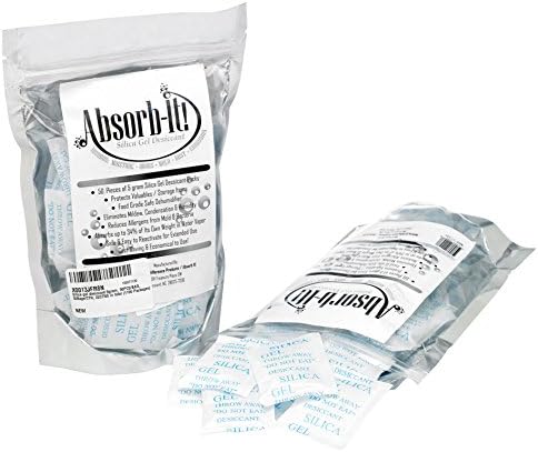 Silica Gel Desiccant Packs [5GR packets] Hydrosorbent Desiccant Silica Gel [High Absorption Desiccant Dehumidifier] Absorb It Moisture &amp; Condensation Protection - 25 Packs