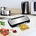 GERYON Vacuum Sealer, 4-in-1 Automatic Food Sealers with Starter Kit of Saver Roll, Bags and Hose for Food Preservation (Stainless Steel)
