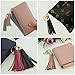 Womens's Leather Tassel Charm Women Handbag Wallet Accessories Key Rings
