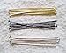 300pcs Mix Silver/Gold/Black Plated Head Pins 21GA 1.5