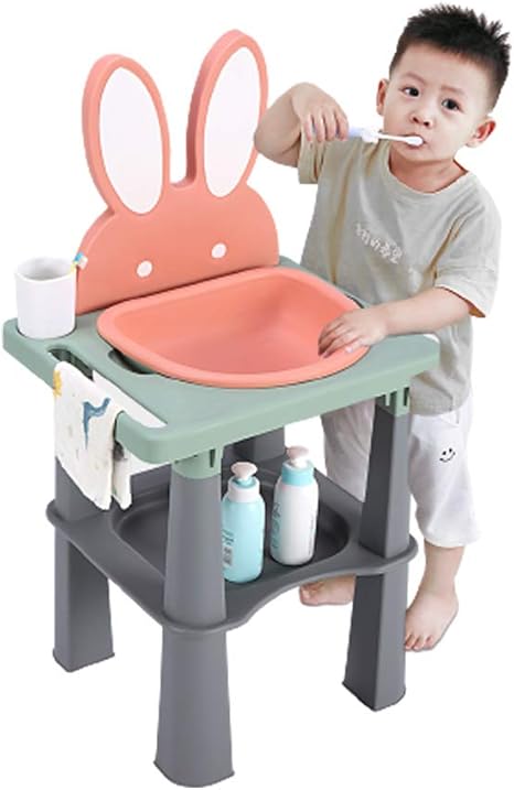 Amazon Co Jp キッズ洗面器 上げ下げ可能 4点支持 安全で安定 倒れない 揺れない 赤ちゃんに良い生活習慣を ホーム キッチン