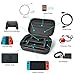 Hestia Goods Carrying Case for Nintendo Switch Carrying Storage Case, Portable Travel All Protective Hard Messenger Bag Soft Lining 18 Games for Switch Console Pro Controller & Accessories Blackthumb 1