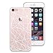 CasesByLorraine Compatible with iPhone SE 2020 / iPhone 8 iPhone 7 Case, White Outline Pattern Clear Transparent Flexible TPU Soft Gel Protective Cover for iPhone SE (2020), iPhone 7, iPhone 8 4.7