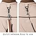 SF Strongest Magnetic Net Release Magnet Clip Holder Retractor with Coiled Lanyard Carabiner