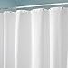 InterDesign York Waffle Weave Shower Curtain – Mold & Mildew Resistant Hotel Weight Bathroom Curtain, White, 72” x 84”, Long