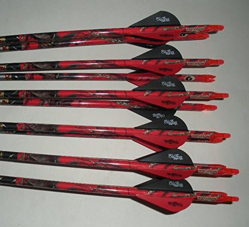 Carbon Express Maxima Hunter 350 Carbon Arrows w/Blazer Vanes Mossy Oak Wraps 1 Dz.