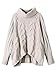Choies Women's Acrylic Loose High Neck Chunky Cable Long Sleeve Sweater