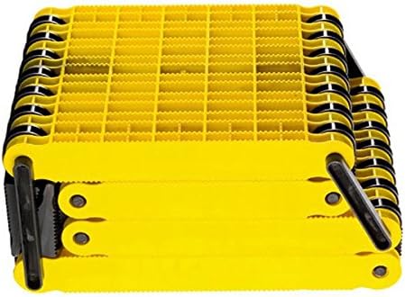 Uniko 6-in-1 folding car ramp, foldaway plastic sand ladder, Yellow - Image 3
