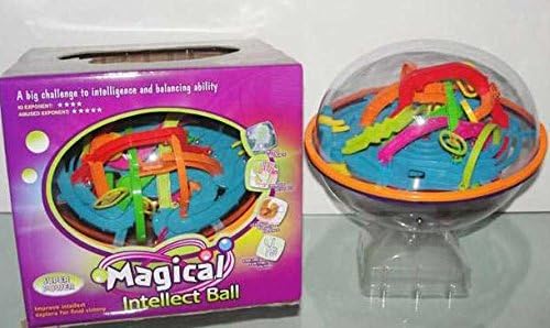 100 Steps 3D Magic Maze Ball Perplexus. Hours of Exciting Challenge with Magical Intellect Maze Ball Puzzle!! Best Gift for IQ Boost by Whiz Kids
