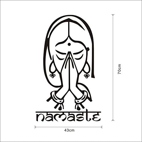 Yoga Namaste Black Vinyl Wall Sticker Decal for Home Living Room Studio Decoration - Image 4