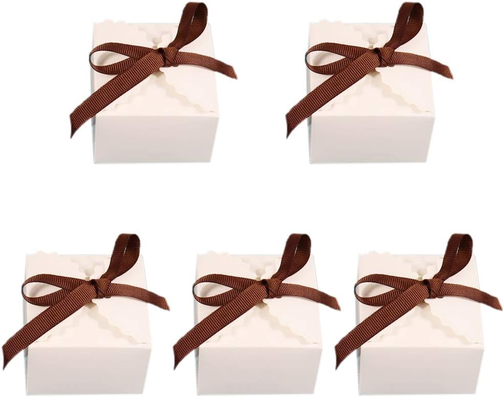 Gift Small Boxes for Gifts,Crafting for Wrapping Gifts,Party,Birthday,Baby Shower,Wedding(Small-White)