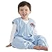 HALO Big Kids Sleepsack Micro Fleece Wearable Blanket, Blue, 2-3T