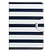 ULAK iPad Air Case, 360 Degrees Rotating Stand Protective Case Smart Cover for Apple iPad Air with Automatic Wake/Sleep Function (Navy Blue/White Stripes)