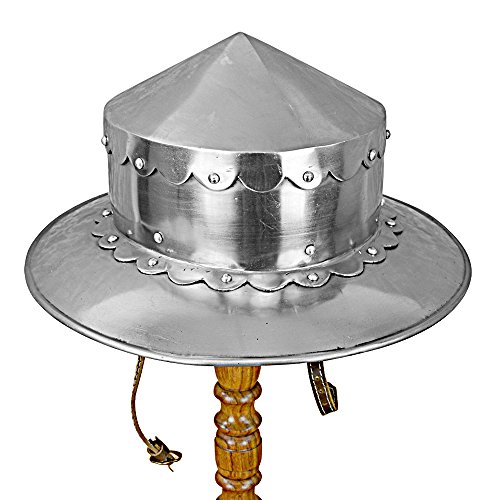 14th Century Kettle Helm - 16 Gauge Steel - SNH2238PL16