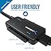 SABRENT USB 3.0 to SATA/IDE 2.5/3.5/5.25-INCH Hard Drive Converter with Power Supply & LED Activity Lights 4TB Support (USB-DSC9)