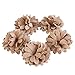NUOLUX Hessian Burlap Daisy Flowers for Christmas Wedding Decoration 5pcs