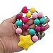 KongNai Teething Necklace Focused Kids with Special Needs | Silicone Chew Necklace with Heart Beads To Chew | Sensory Teether Pendant for Your Teething Babies