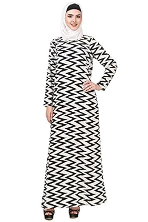 MyBatua Printed Crepe Abaya, Casual and Formal Wear Dress Islamic Clothing